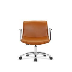 Modern Deri Ofis Koltuğu - Taba Renk