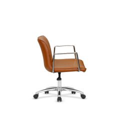 Modern Deri Ofis Koltuğu - Taba Renk