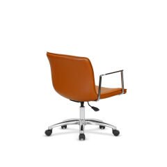 Modern Deri Ofis Koltuğu - Taba Renk