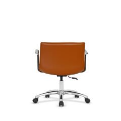 Modern Deri Ofis Koltuğu - Taba Renk