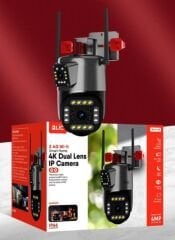 Blic BLM‑49 Dual‑Lens 4 MP IP Kamera – 360° PTZ | Gece Görüşlü | Akıllı Takip & Çift Ses | IP66 Suya Dayanıklı