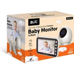 Blic BLM-34 Bebek Monitörü - 4.3” Ekran, WiFi, Gece Görüşü