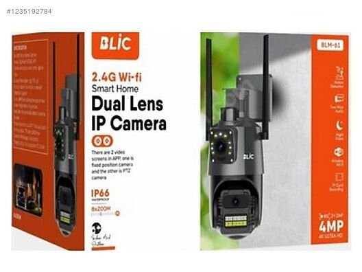 Blic BLM-61 Dual Lens IP Kamera - 4MP, 8x Zoom, Wi-Fi