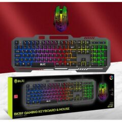 Blic BKB9 Rainbow RGB Mekanik Oyuncu Klavye ve Mouse Seti – 105 Tuşlu, Kablolu RGB LED Işıklı