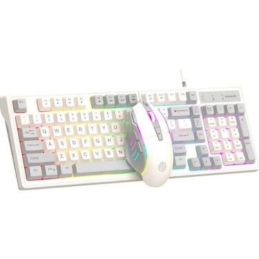 KM800 LED Işıklı 98 Tuşlu Oyuncu Klavye ve Mouse Seti - USB Kablolu Gaming Set